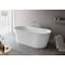 Ruvati 67-inch White epiStone Solid Surface Oval Freestanding Bath Tub Omnia Matte RVB6750WH - alternate 1
